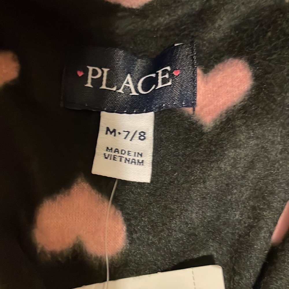 NWT girls fleece and hat from The Children’s Place size 7/8 - Picture 4 of 7